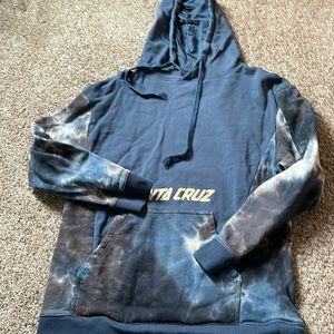 Blue Santa Cruz scorpion hoodie